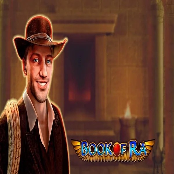 Official Slots logo: Book of Ra by Greentube at Pelipeto Casino